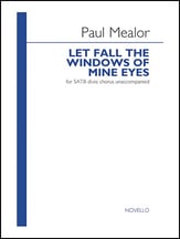 Let Fall the Windows of Mine Eyes SATB choral sheet music cover